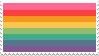 stamp of rainbow flag